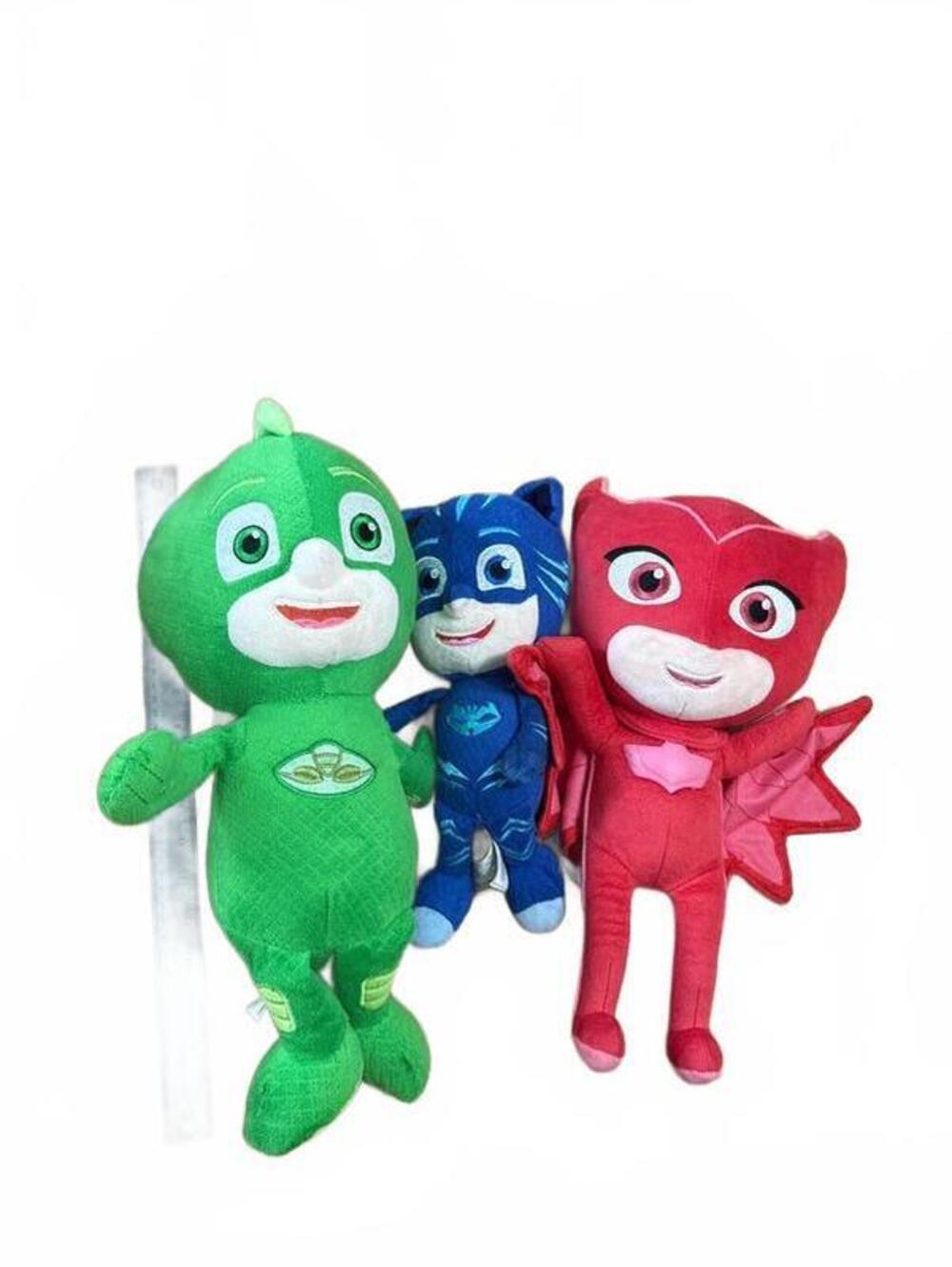 Lot of 3 PJ masks toys plush stuffed animals
